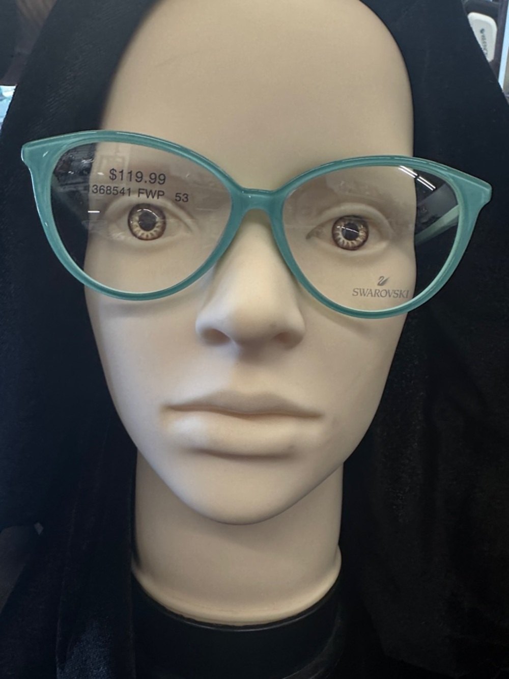 Swarovski Teal Cat-Eye Optical Frames